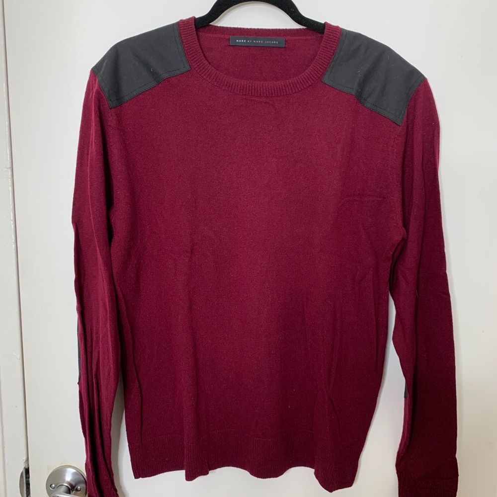 Marc by Marc Jacobs shoulder +elbow patch sweater